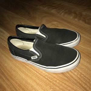 black slip on vans